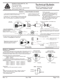 Thumbnail of document Manual - NCS31P Capacitive Point Level Switch